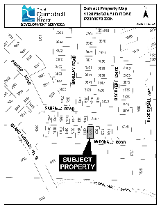 1820 McDonald Road Subject Property Map