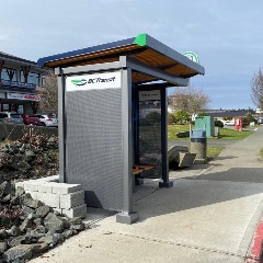 Picture new bus shelter Picture new bus shelter