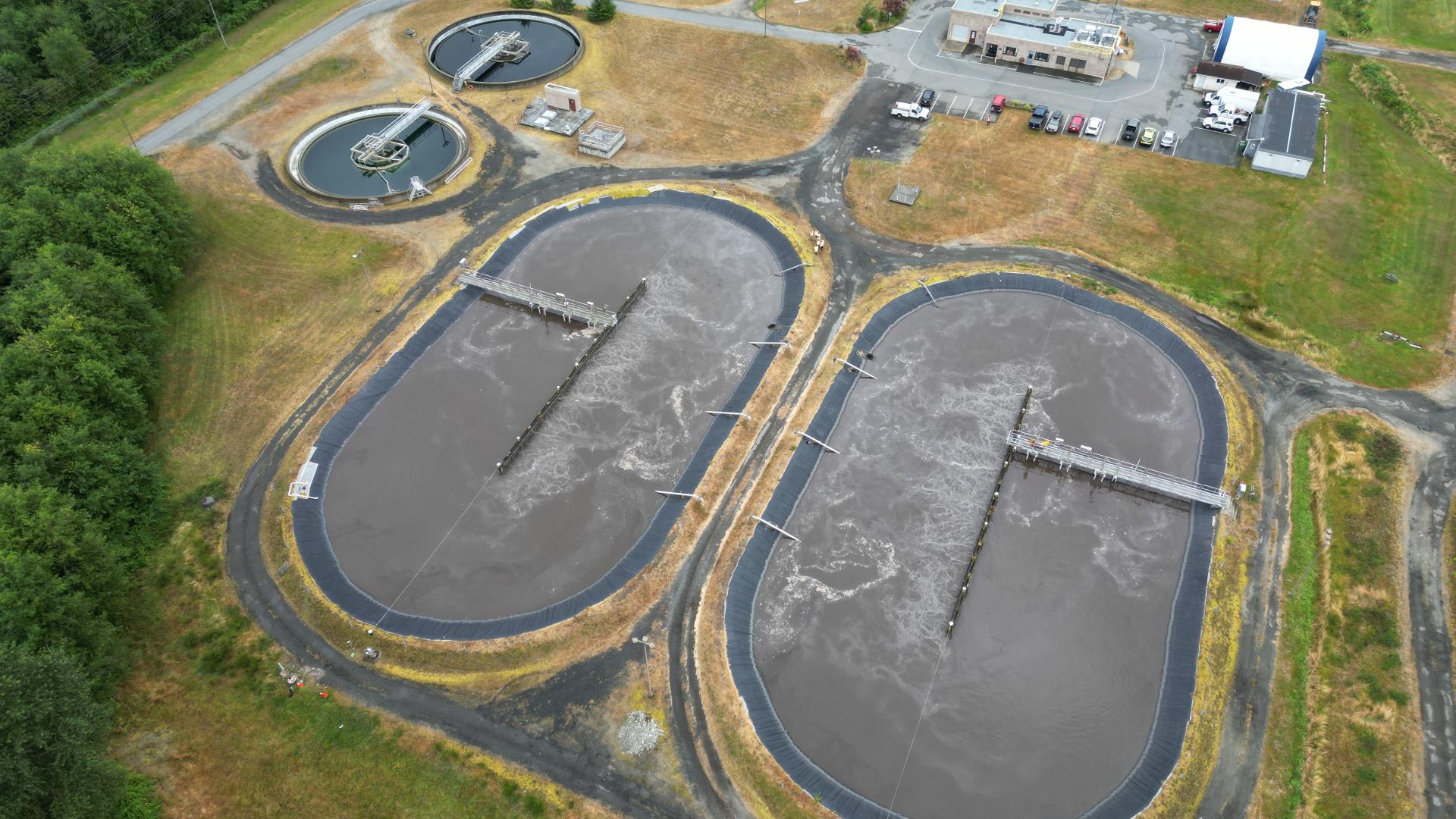 Aerial view of the Norm Wood Environmental Site