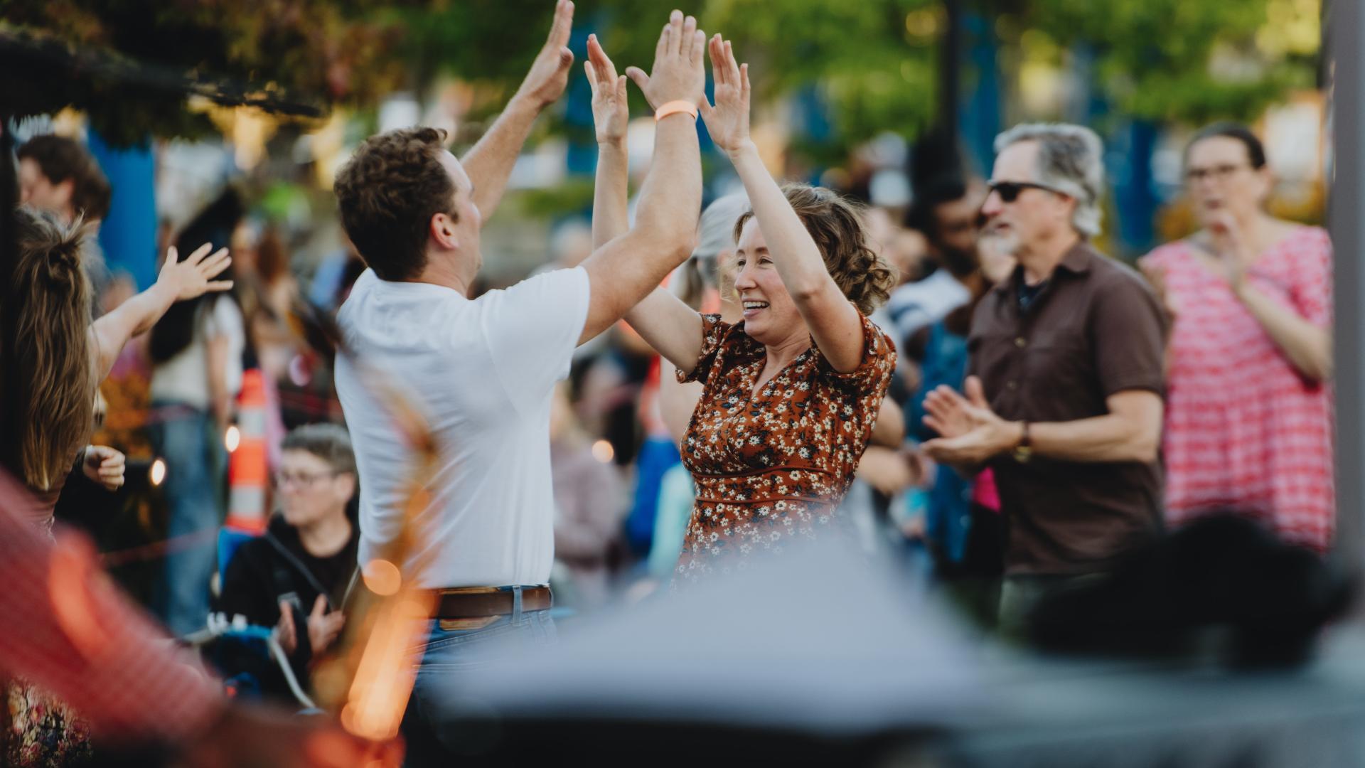 Dancing at Swing Night