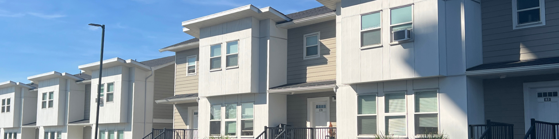 Row of townhomes