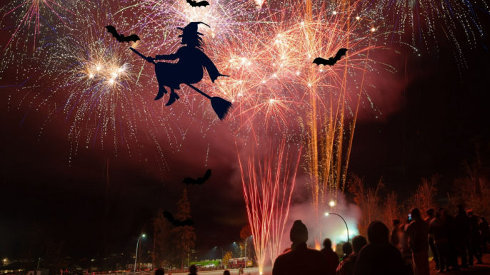 Poster advertising the City of Campbell River Fireworks on October 31, 2025 at 8 p.m.