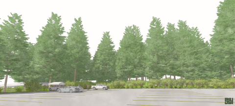 360 Birch Street South Parking Lot Looking North