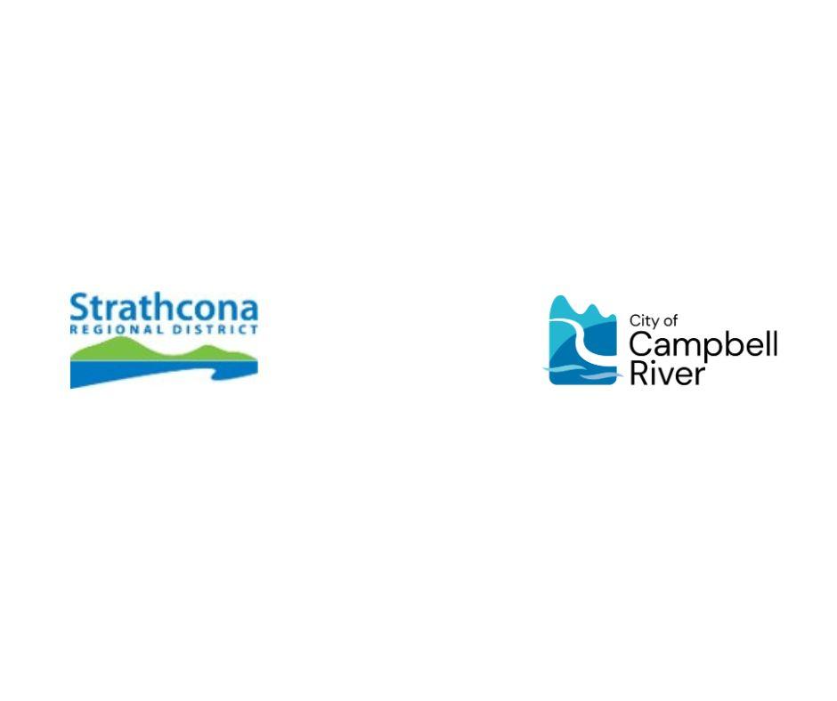 Strathcona Regional District and City of Campbell River logos displayed side by side.